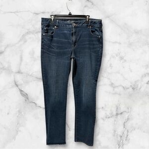Women’s American Eagle Outfitters Stretch Straight Leg Jeans Size 18 Long